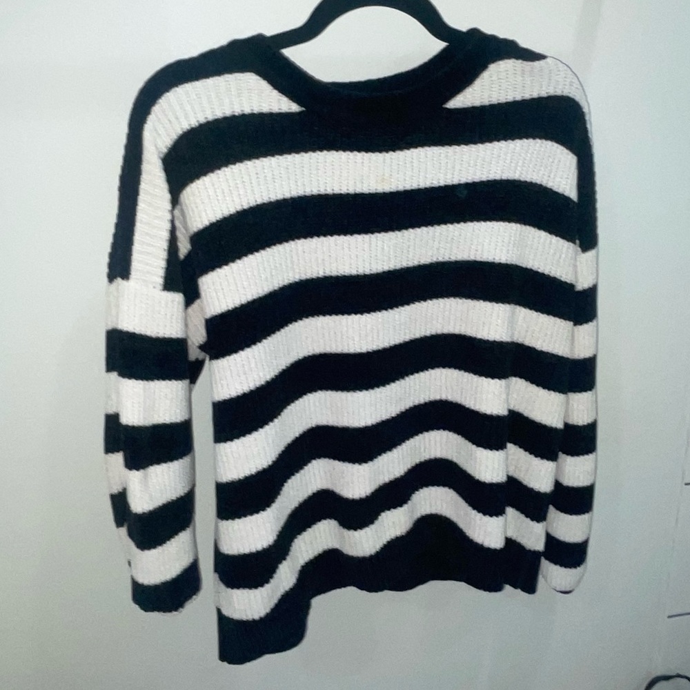 Soft velvet striped sweater amazing condition